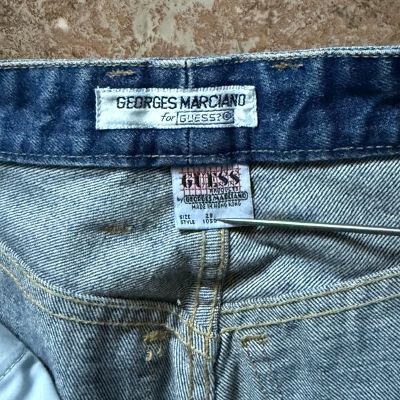 Vintage Georges Marciano for Guess High Waist Denim Jeans Size 28 - Picture 11 of 11